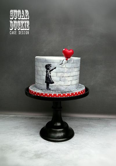Girl with Red Balloon - Cake by Sugar Duckie (Maria McDonald)