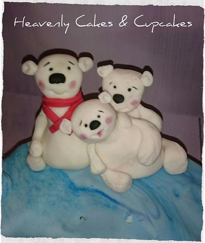 CPC Christmas Collaboration - Christmas Polar Bear Cake - Cake by Sue Gulwell Heavenly Cakes & Cupcakes 