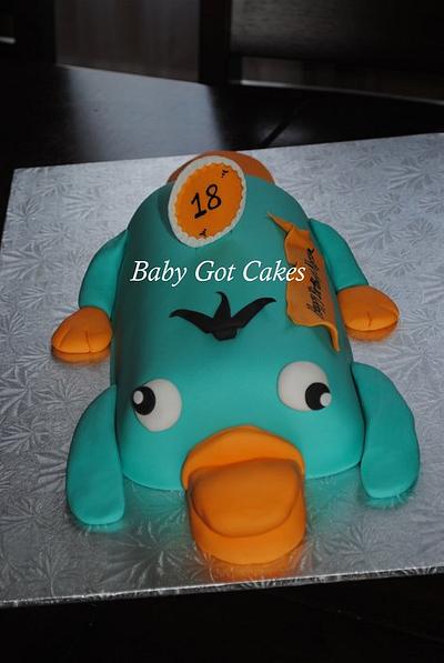 Perry the Platypus (Phineas & Ferb) - Cake by Baby Got Cakes