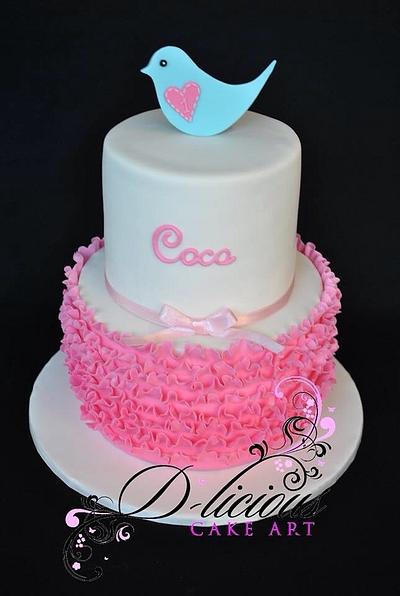 1st Birthday Cake - Cake by D-licious Cake Art