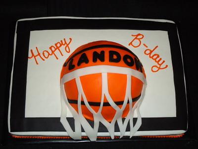 Basketball Goal - Cake by Kim Leatherwood