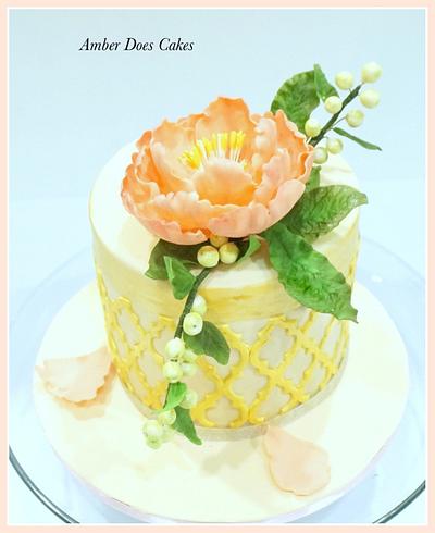 Floral cake - Cake by AmberDoesCakes