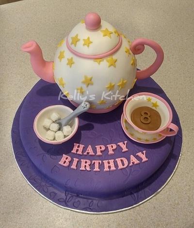 Tea party birthday cake - Cake by Kelly Stevens