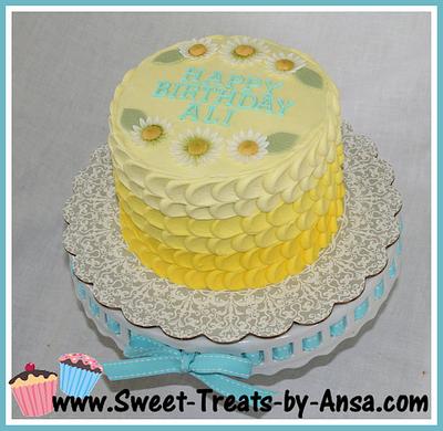 Yellow Ombre Cake - Cake by Ansa