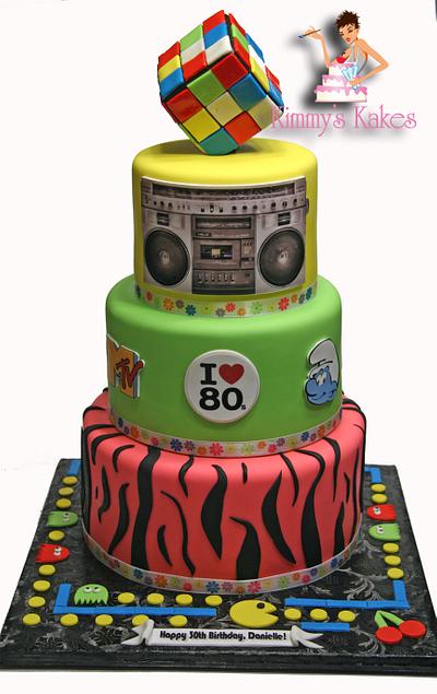 I <3 the 80s! - Cake by Kimmy's Kakes