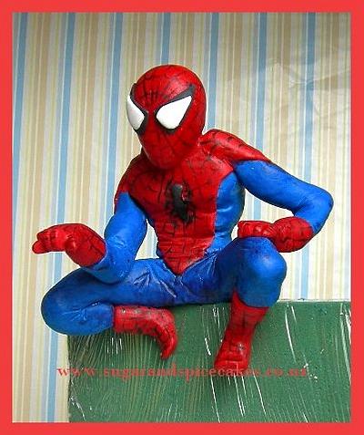 Spiderman ready to jump off my next cake!!! - Cake by Mel_SugarandSpiceCakes