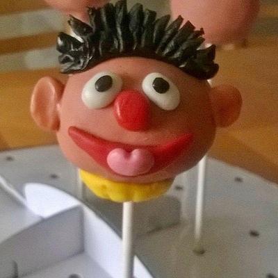 Bert and Ernie cake pops - Cake by  Pink Ann's Cakes