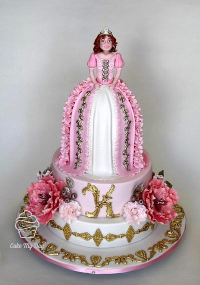 Marie Antoinette style birthday cake - Cake by Cake My Day