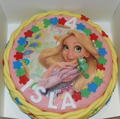 Tangled cake with HAIR  - Cake by Krazy Kupcakes 