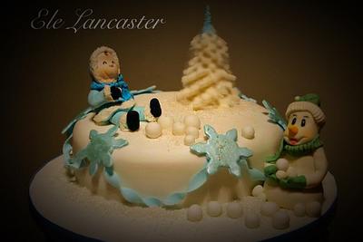 Snowtime fun! - Cake by Ele Lancaster