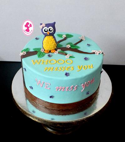 Whooo Misses Me? - Cake by Seema Tyagi