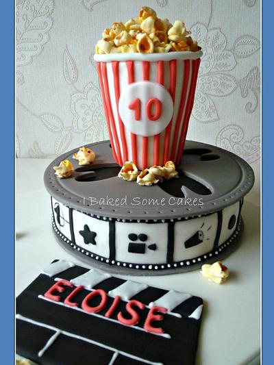Movie and Popcorn - Cake by Julie, I Baked Some Cakes