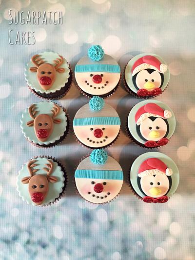Cute Christmas Cupcakes - Cake by Sugarpatch Cakes