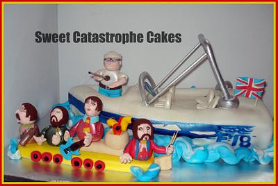 Beatles Yellow Submarine Cake - Cake by Sweet Catastrophe Cakes