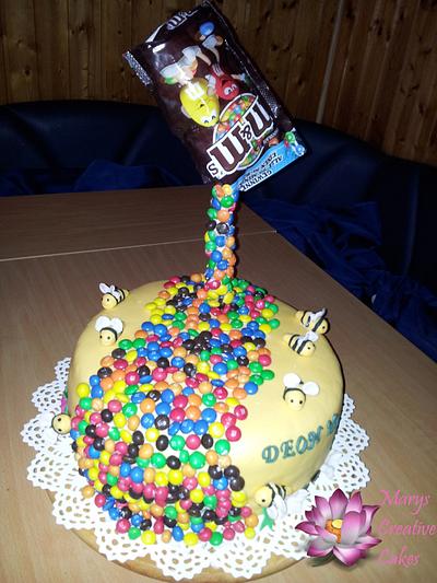 M & M Garavity with Bees Cake - Cake by Mary Yogeswaran