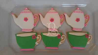 Teacup and Teapot Cookies - Cake by Alicia
