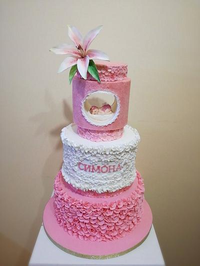 Simona's first birthday - Cake by KamiSpasova