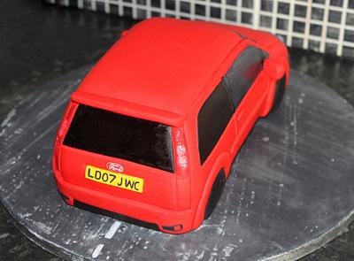 Red Ford Fiesta  - Cake by Cake Creations By Hannah