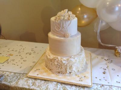 50th wedding anniversary   - Cake by Cdodd6