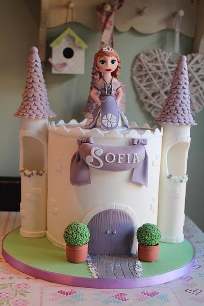 Princess Sofia castle cake  - Cake by Tillymakes