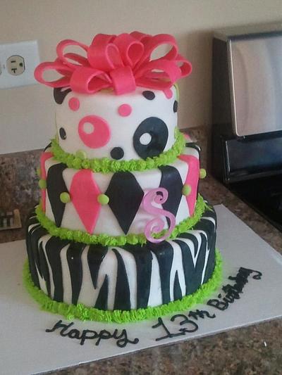 Sassy sweet 13! - Cake by Parties by Terri