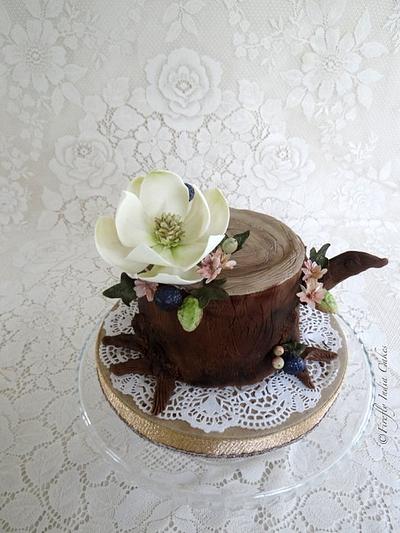 Magnolia Stump - Cake by Firefly India by Pavani Kaur