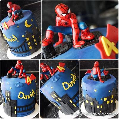 Spiderman cake for David - Cake by Fingerlicious Goodies