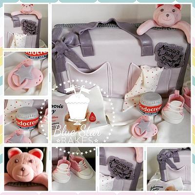 Baby Shower Changing Bag Cake - Cake by Shelley BlueStarBakes