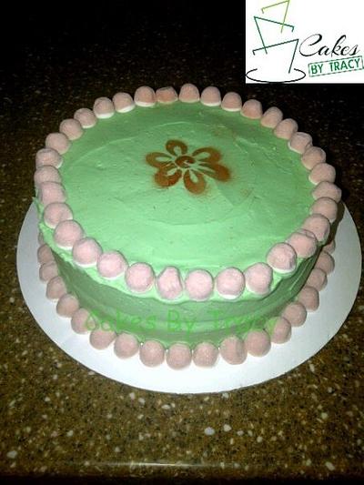 Green and Pink - Cake by Tracy