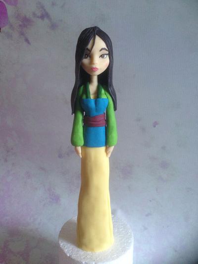 Mulan modelling chocolate figurine  - Cake by For the love of cake (Laylah Moore)