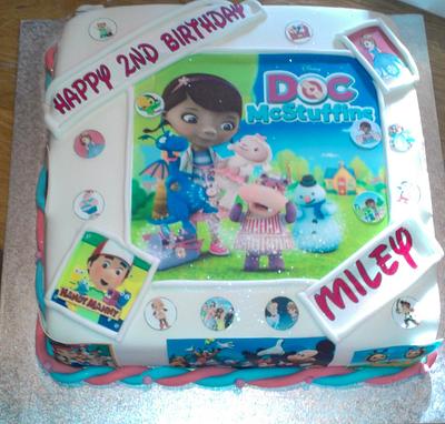 Disney Junior + Doc McStuffin's cake  - Cake by Krazy Kupcakes 