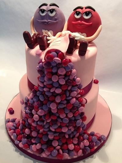 Girly M&M Cake - Cake by Jackie's Cakery 