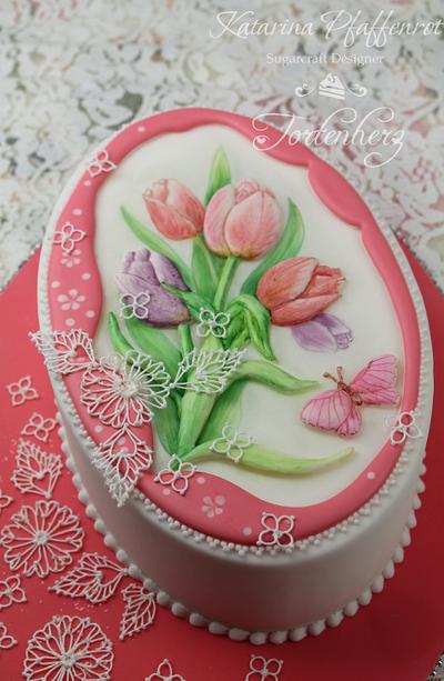Spring tulips - Cake by Tortenherz