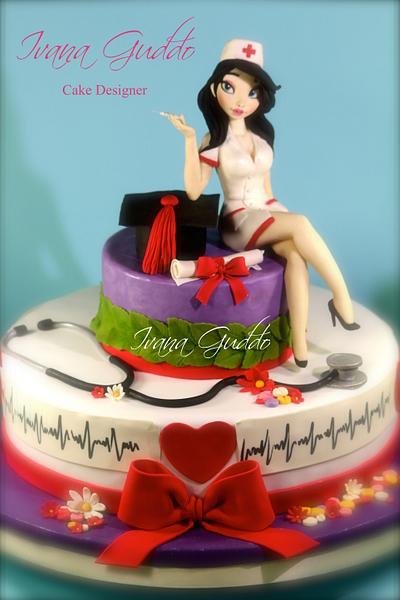 cake graduate nurse - Cake by ivana guddo