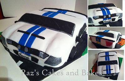 3D Mustang Car Cake  - Cake by RazsCakes