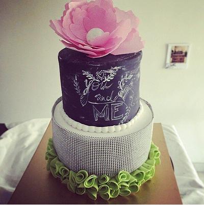 Chalk board cake - Cake by Mishmash