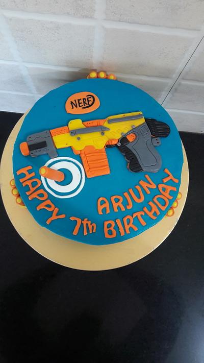NERF.....the crazy gun - Cake by Tanushree sharma gogoi 