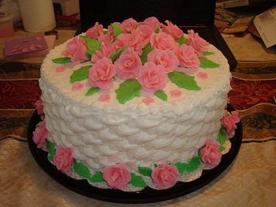 Roses mother's day cake - Cake by Monsi Torres