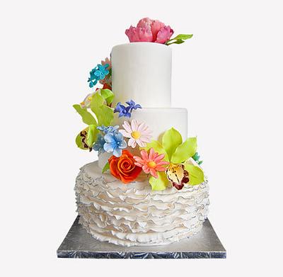 Spring Flowers - Cake by Xiomara Ortiz-Bevel