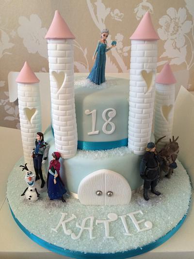 Frozen castle  - Cake by Mrs BouCake