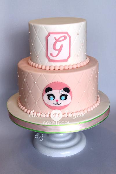 Panda Baby Shower Cake - Cake by SweetAsSugar