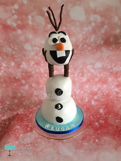 3D Olaf! - Cake by Cakes By Lien