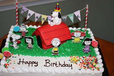 snoopy birthday cake - Cake by Rostaty