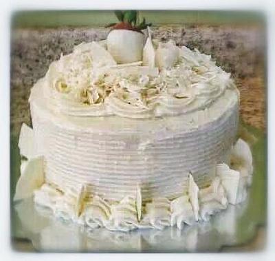white chocolate cake! - Cake by  Pink Ann's Cakes