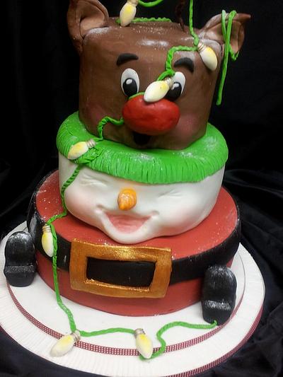 The Christmas Mishap - Cake by The Little Ladybird Cake Company
