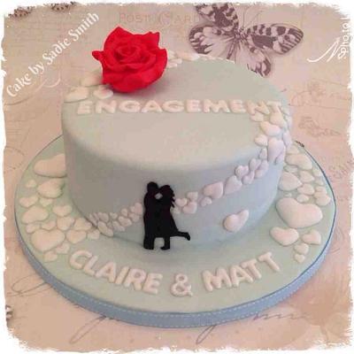 Engagement Cake - Cake by Sadie Smith