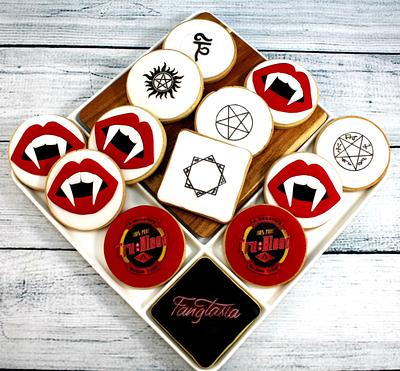 True Blood and Supernatural theme cookies - Cake by Kake Krumbs