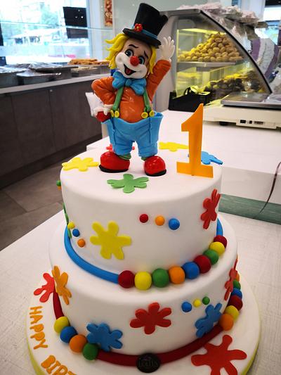 Clown topper cake - Cake by Patisserie Lolita 