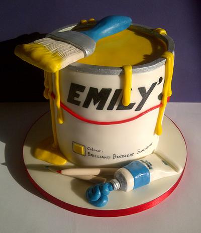 Pot of Sunshine Paint - Cake by CakeyCake