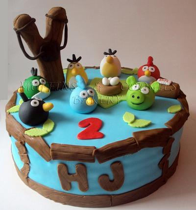 Angry Birds Cake - Cake by Muffins & Cookies Bakery